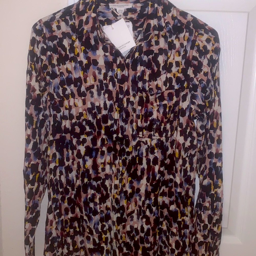 Long sleeve button down alanna blouse beachlunchlounge XS eco friendly